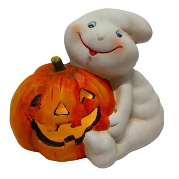 Halloween tök szelemmel 14cm  BD1383