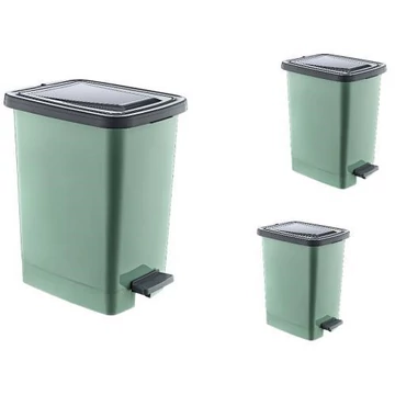 Pedálos szemetes 25L zöld  OZ23