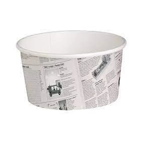 Papírtégely 360ml 50db/cs  újság arculatú